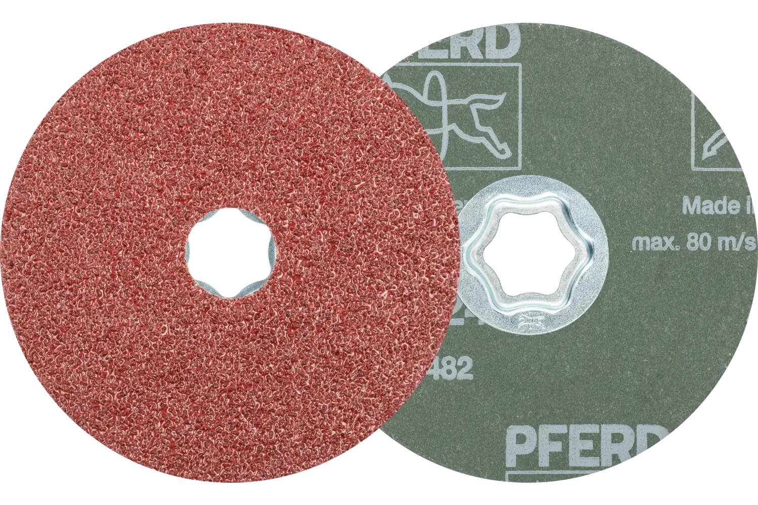 Picture of Pferd Combiclick® Fiber Disc, 4-1/2" Dia, 24 Grit, Aluminum oxide